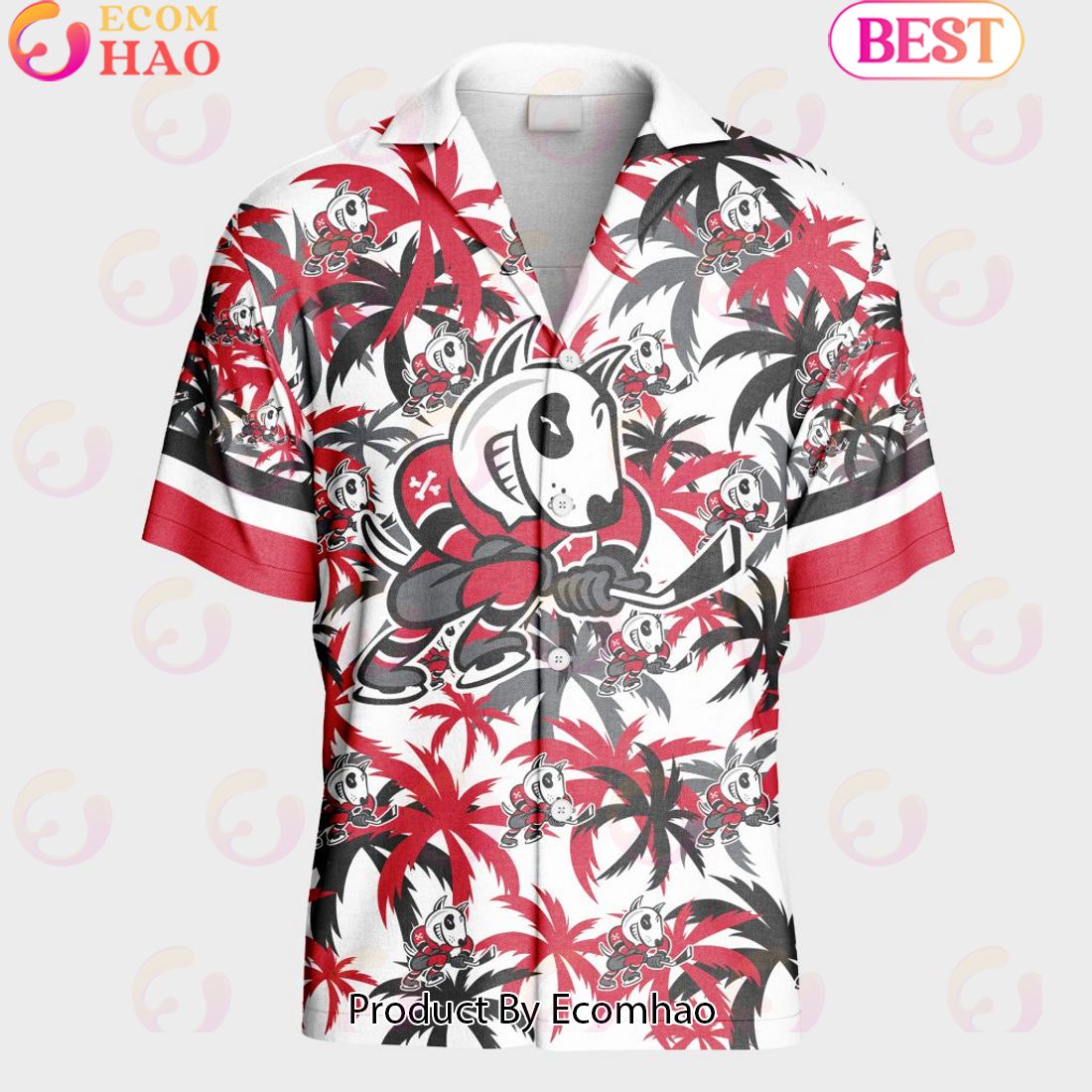 Personalized OHL Niagara IceDogs Away Jersey Color Hawaiian Shirt