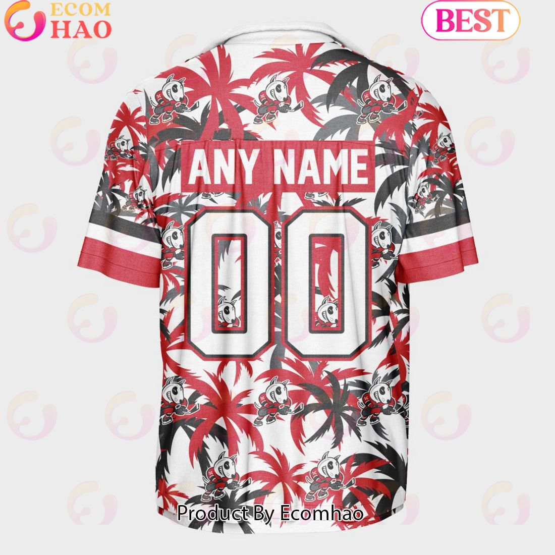 Personalized OHL Niagara IceDogs Away Jersey Color Hawaiian Shirt