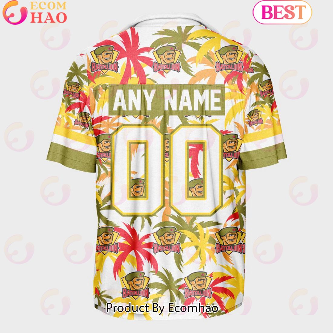 Personalized OHL North Bay Battalion Away Jersey Color Hawaiian Shirt