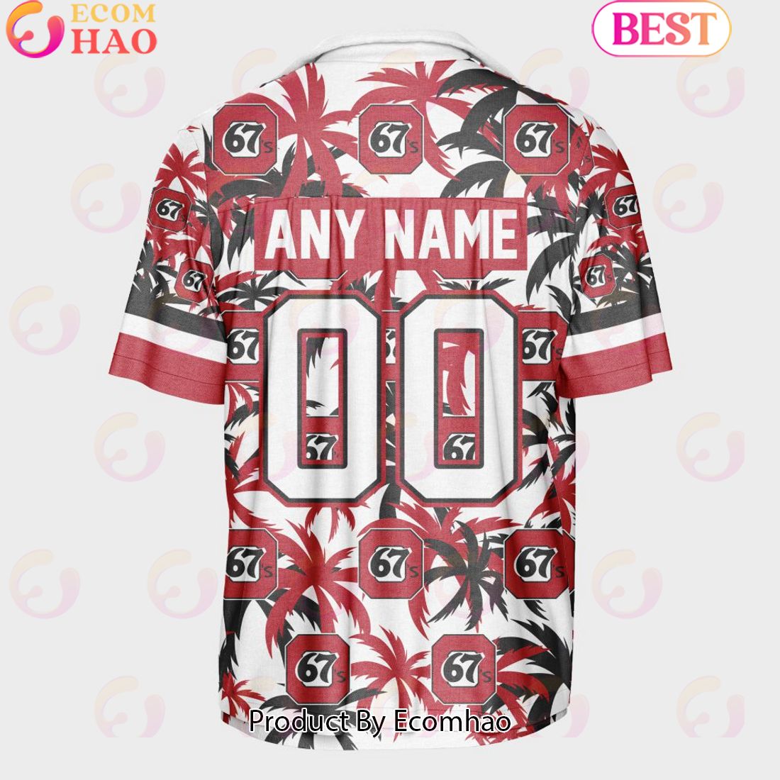 Personalized OHL Ottawa 67’s Away Jersey Color Hawaiian Shirt