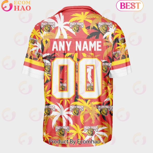 Personalized OHL Owen Sound Attack Home Jersey Color Hawaiian Shirt