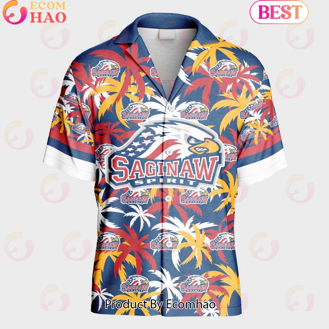 Personalized OHL Saginaw Spirit Home Jersey Color Hawaiian Shirt