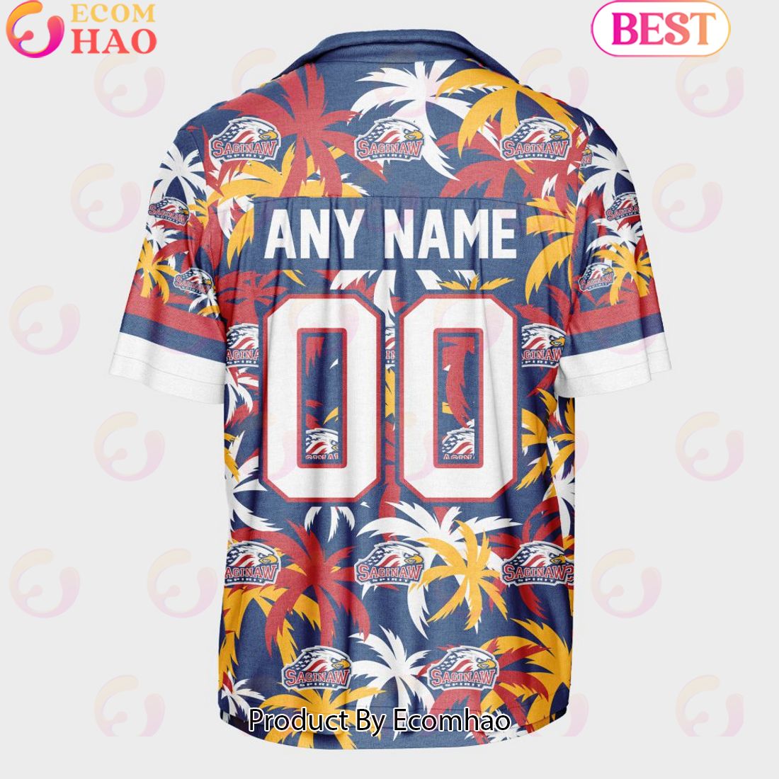 Personalized OHL Saginaw Spirit Home Jersey Color Hawaiian Shirt