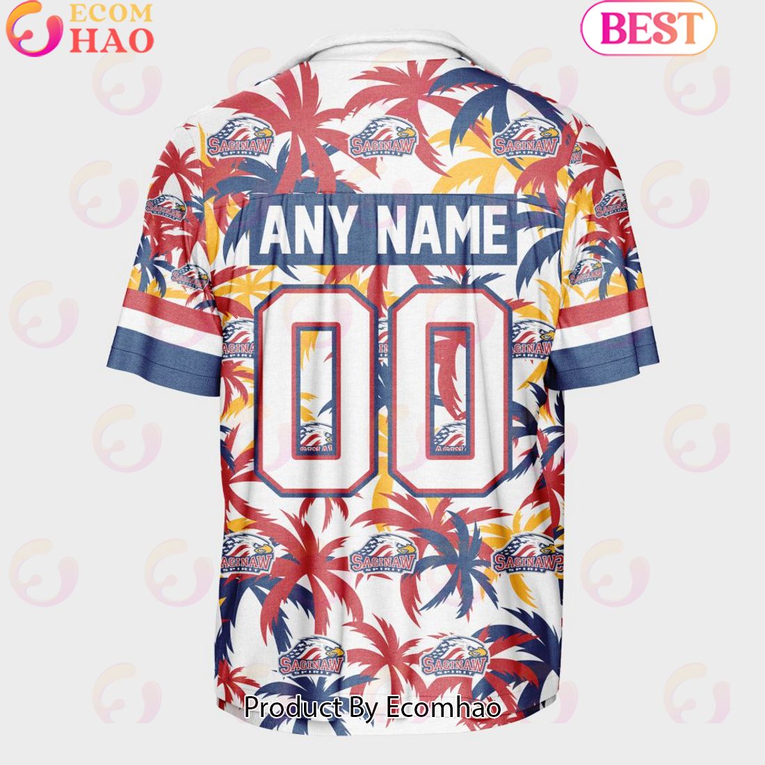 Personalized OHL Saginaw Spirit Away Jersey Color Hawaiian Shirt