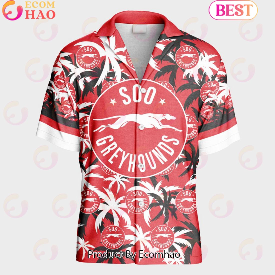 Personalized OHL Sault Ste. Marie Greyhounds Home Jersey Color Hawaiian Shirt