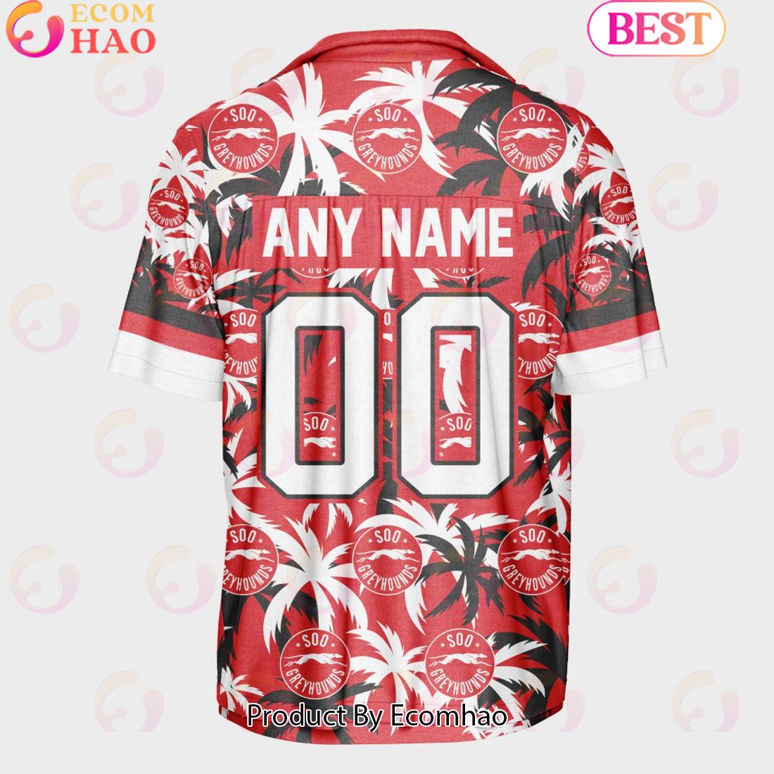 Personalized OHL Sault Ste. Marie Greyhounds Home Jersey Color Hawaiian Shirt