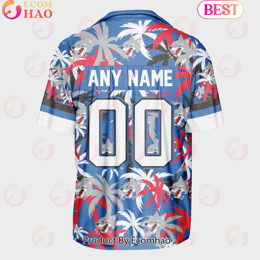 Personalized OHL Sudbury Wolves Home Jersey Color Hawaiian Shirt