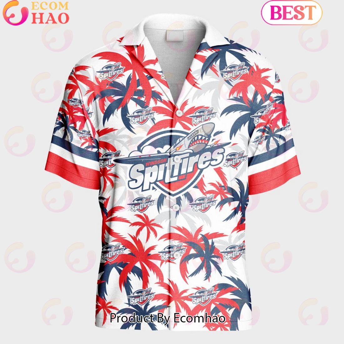 Personalized OHL Windsor Spitfires Away Jersey Color Hawaiian Shirt