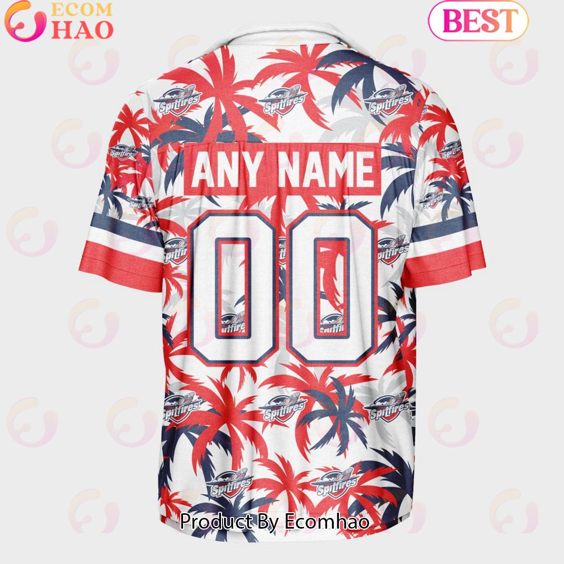 Personalized OHL Windsor Spitfires Away Jersey Color Hawaiian Shirt