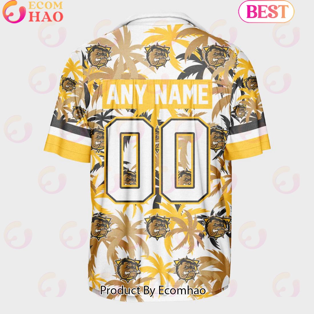 Personalized OHL Brantford Bulldogs Away Jersey Color Hawaiian Shirt