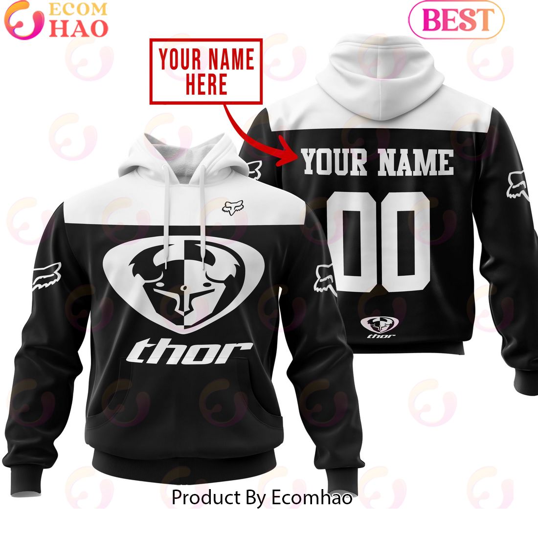 Limited Edition Custom Name Racing Thor Racing Hoodie