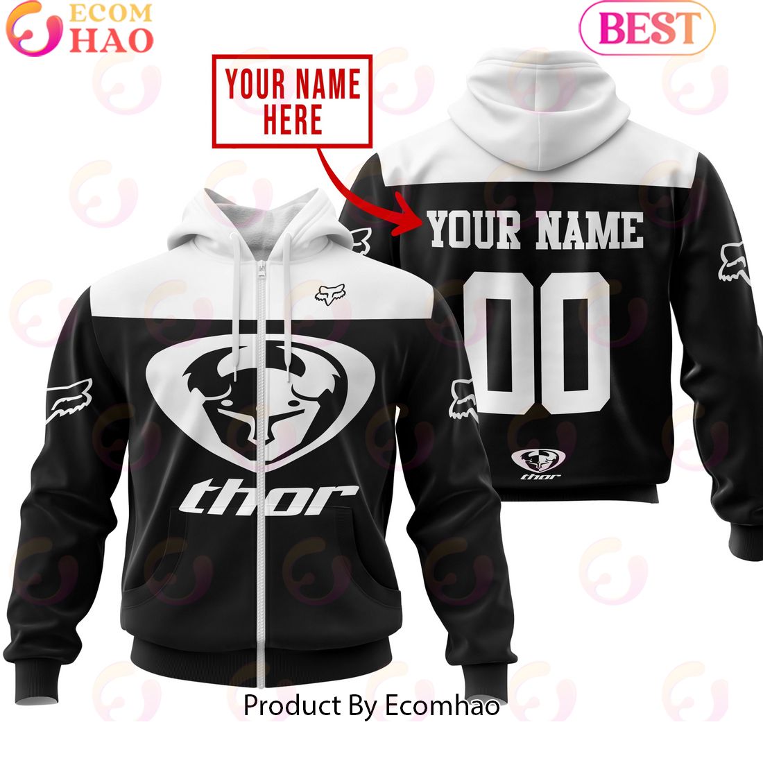 Limited Edition Custom Name Racing Thor Racing Hoodie