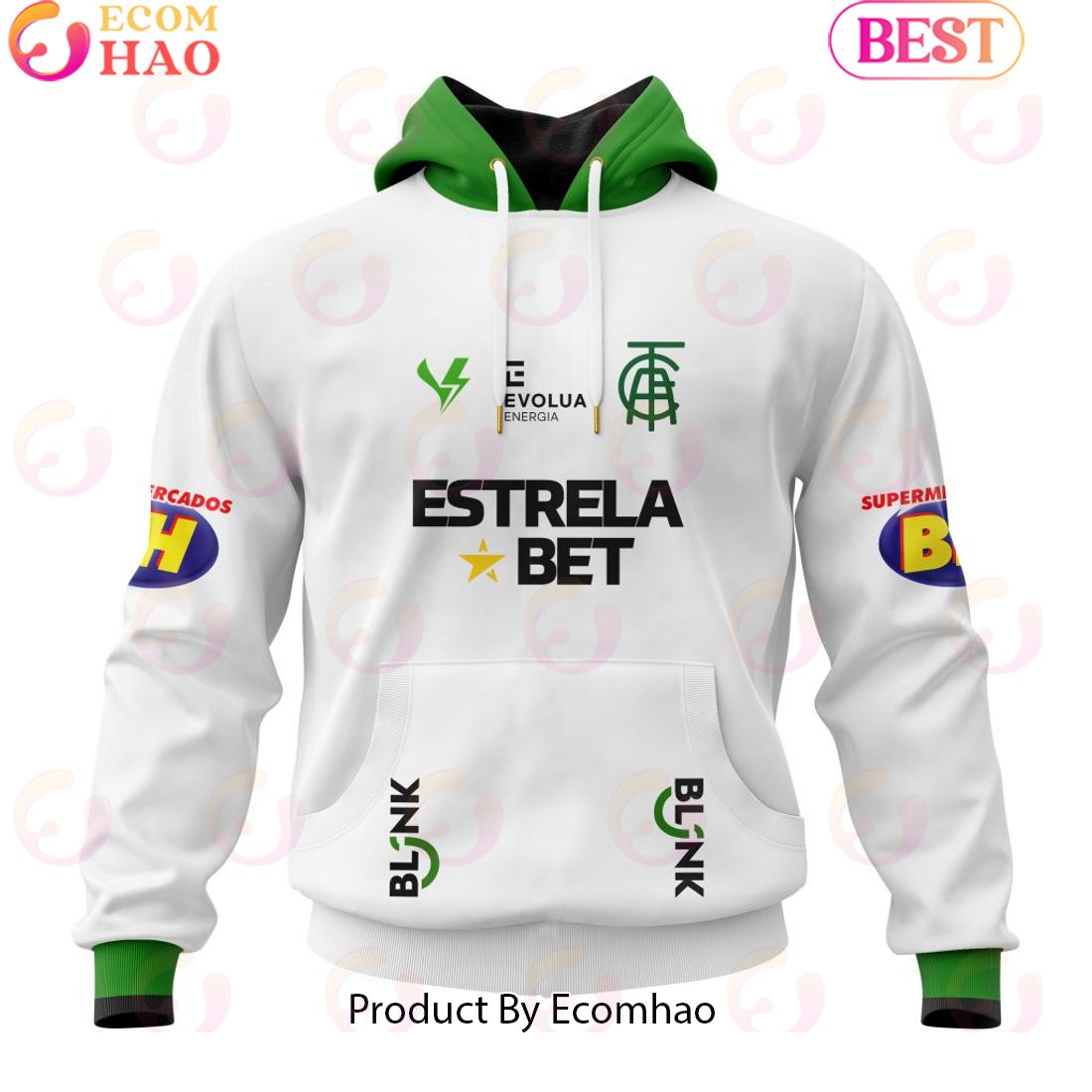 Serie A America Mineiro Personalized 2023 Away Kits 3D Hoodie