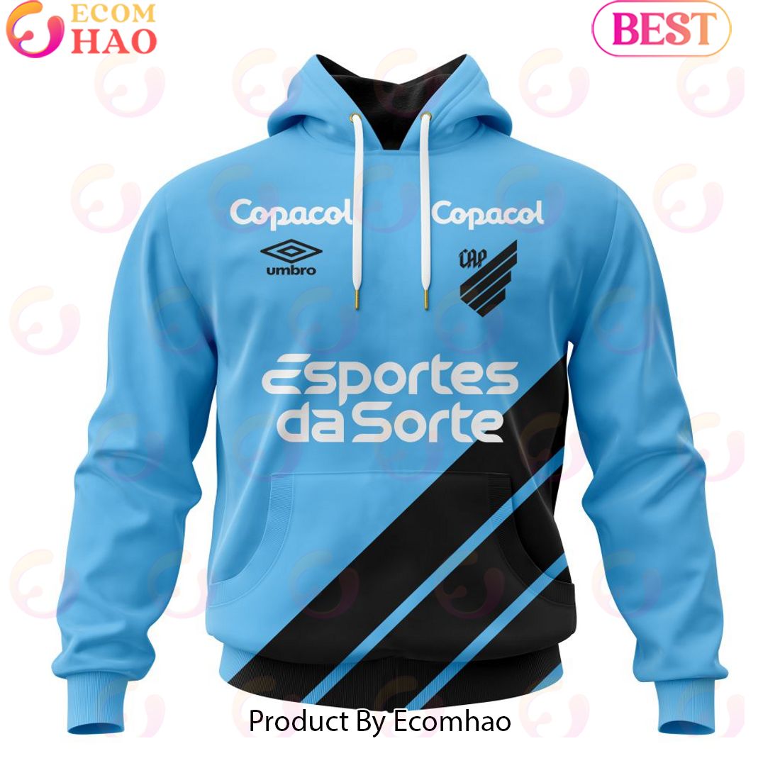 Serie A Club Athletico Paranaense Personalized 2023 Away Kits 3D Hoodie