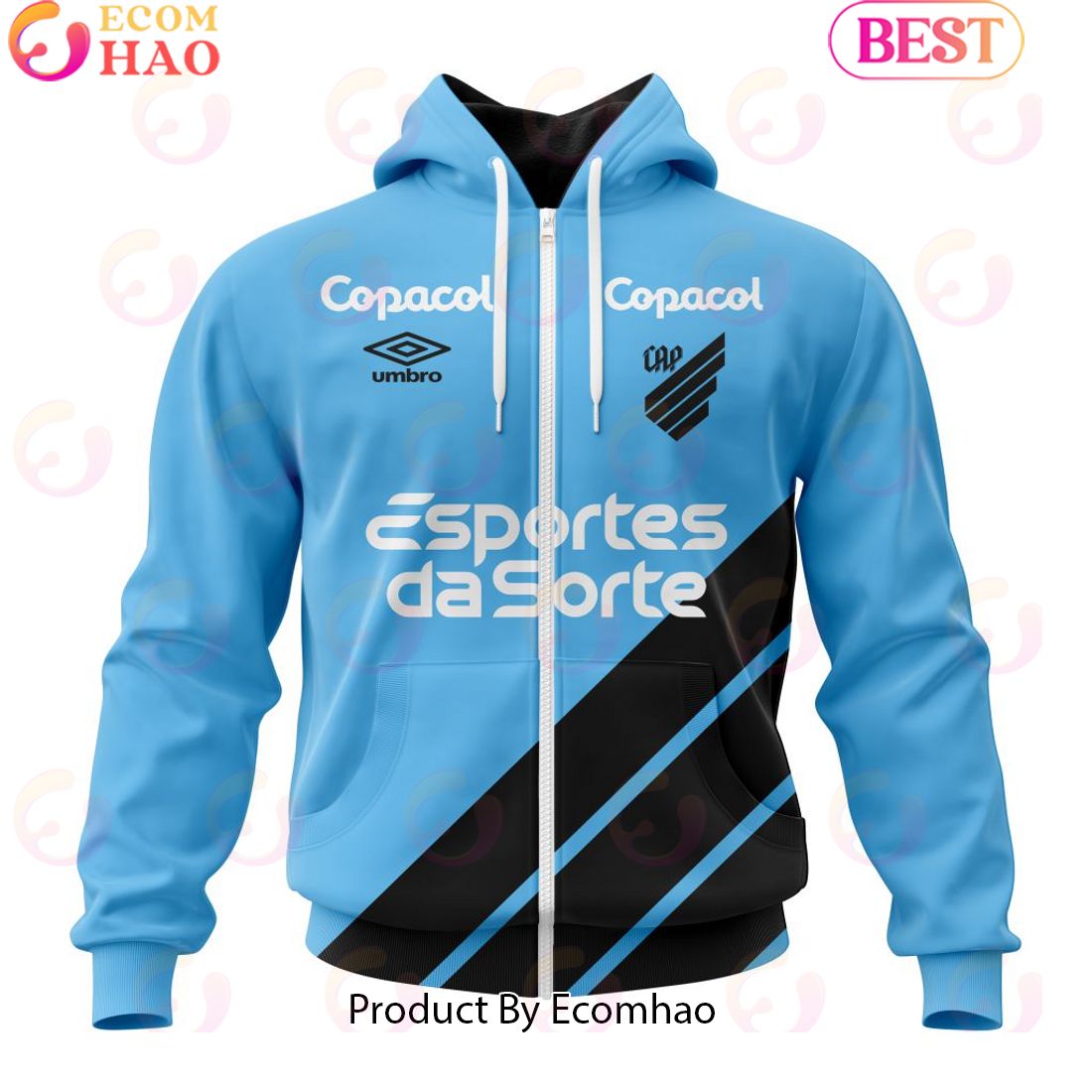 Serie A Club Athletico Paranaense Personalized 2023 Away Kits 3D Hoodie