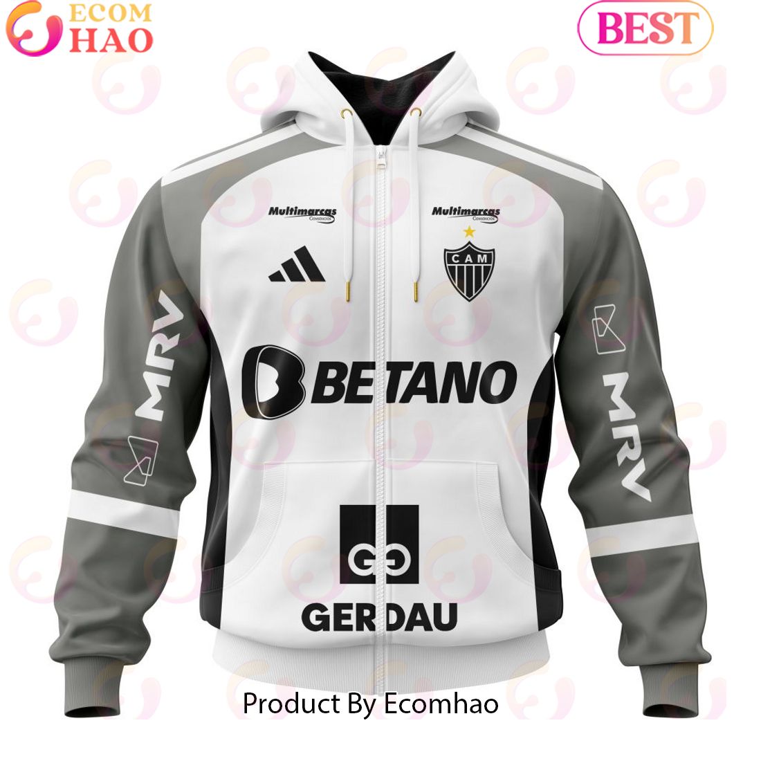 Serie A Club Atletico Mineiro Personalized 2023 Away Kits 3D Hoodie