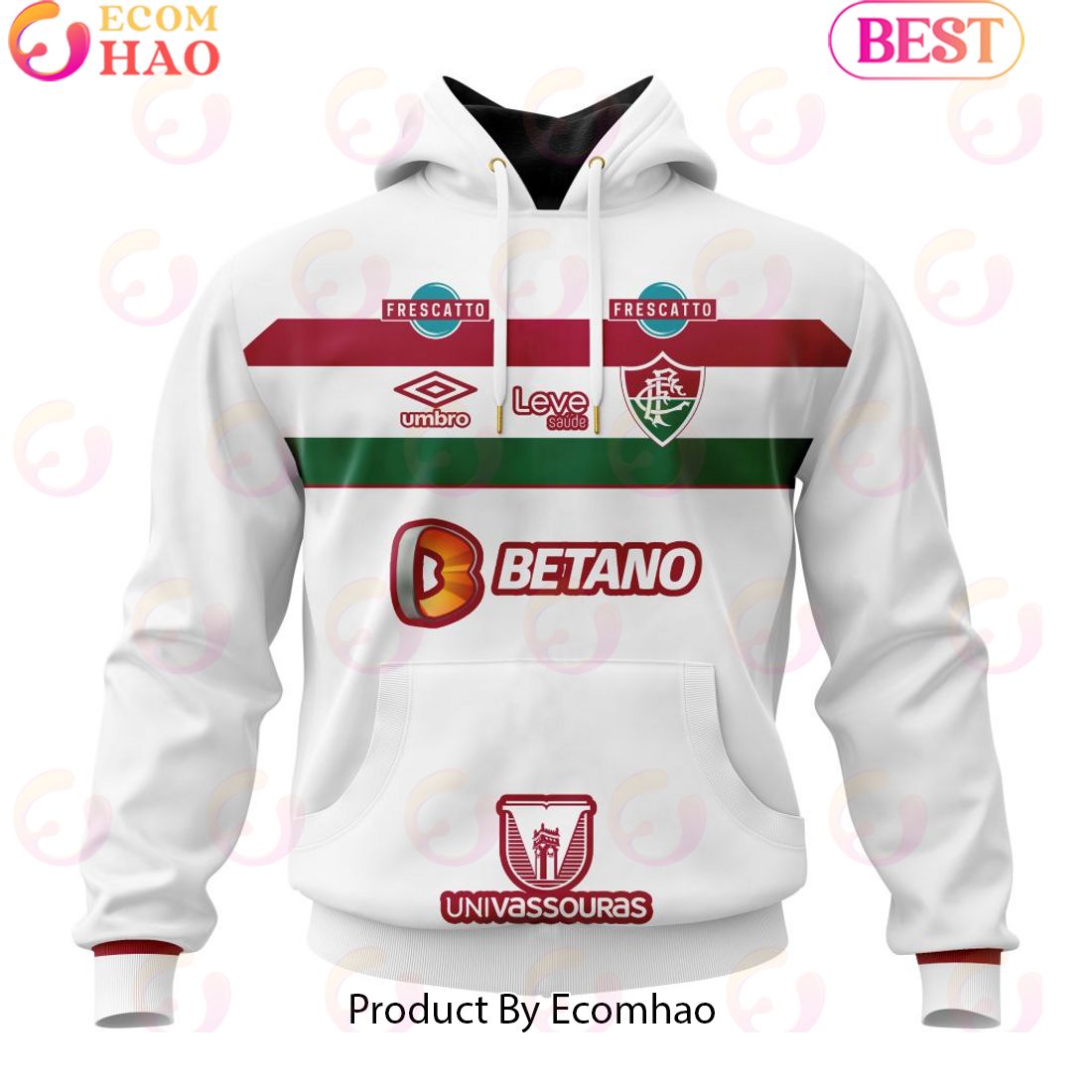 Serie A Fluminense Personalized 2023 Away Kits 3D Hoodie