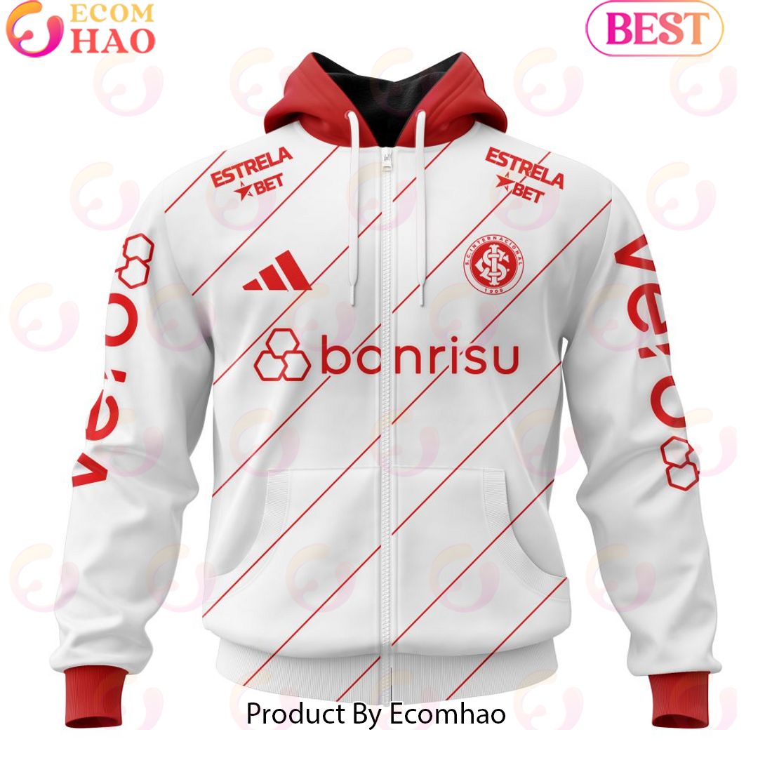 Serie A Internacional Personalized 2023 Away Kits 3D Hoodie