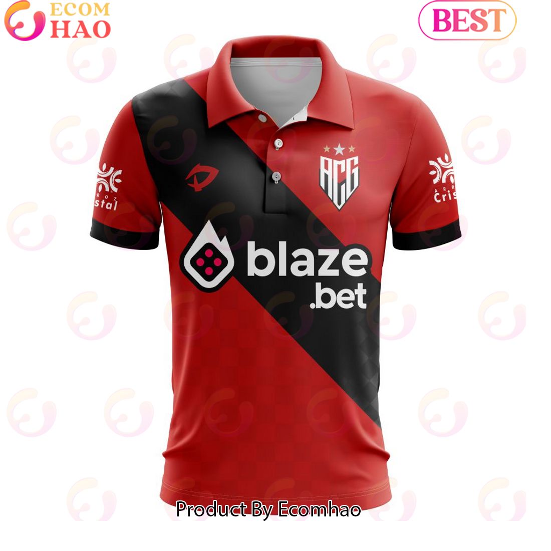 Serie A Atletico Goianiense Personalized 2023 Home Polo