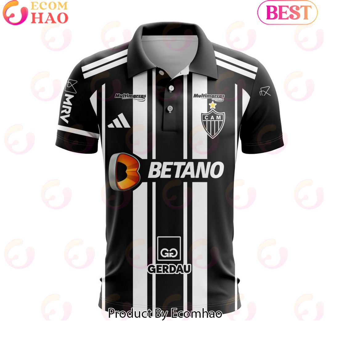 Serie A Club Atletico Mineiro Personalized 2023 Home Polo