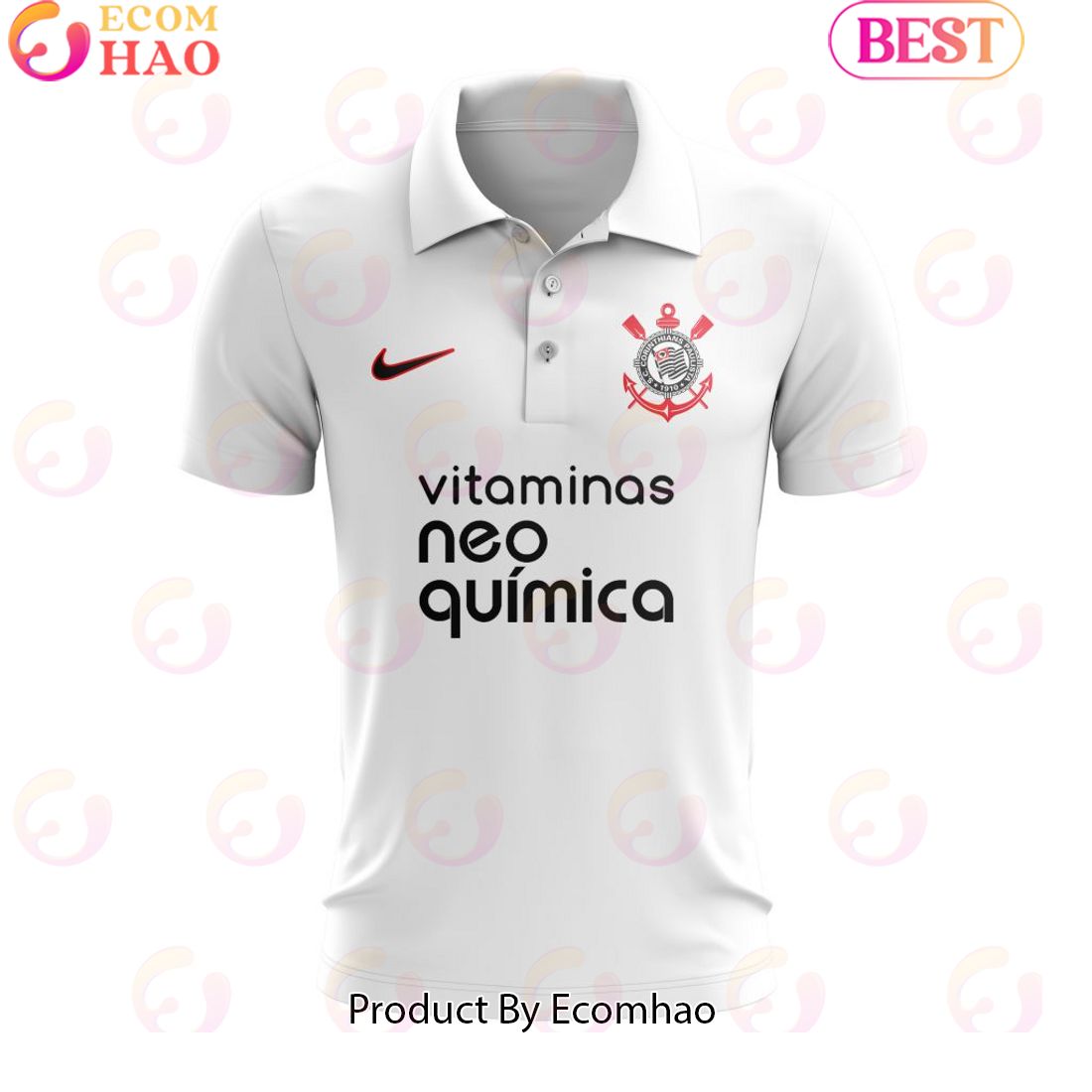 Serie A Corinthians Personalized 2023 Home Polo