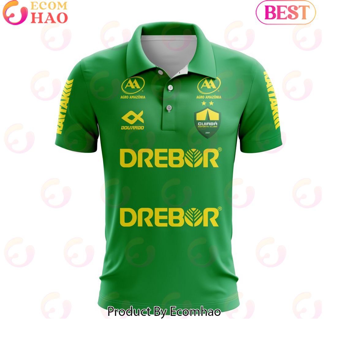 Serie A Cuiaba Personalized 2023 Home Polo