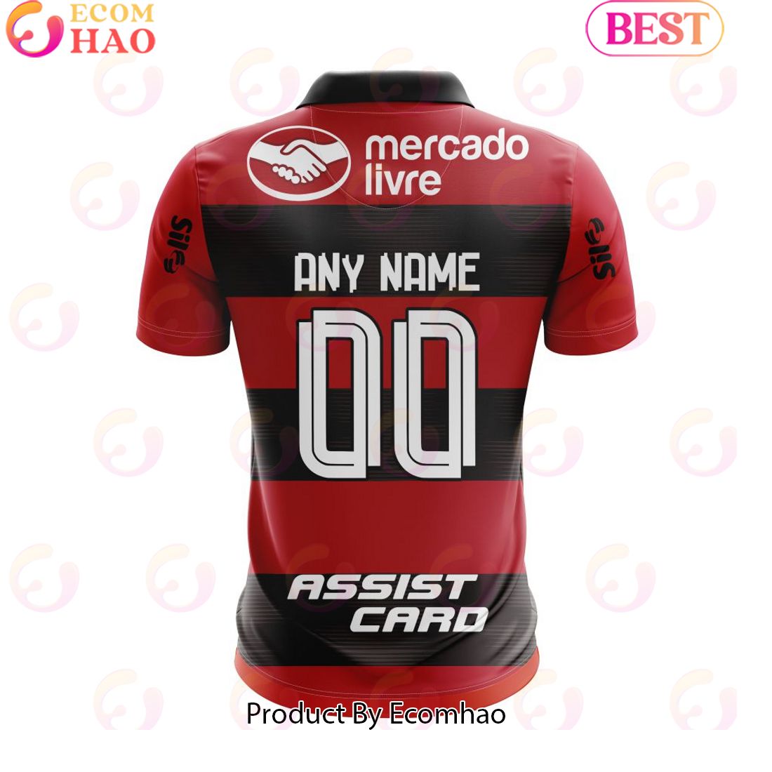 Serie A Flamengo Personalized 2023 Home Polo