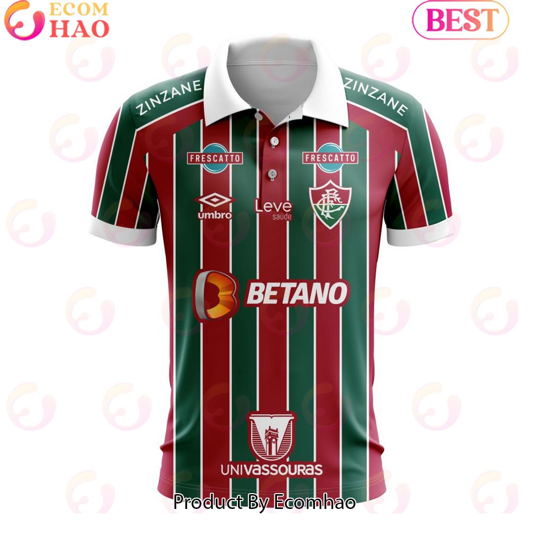 Serie A Fluminense Personalized 2023 Home Polo