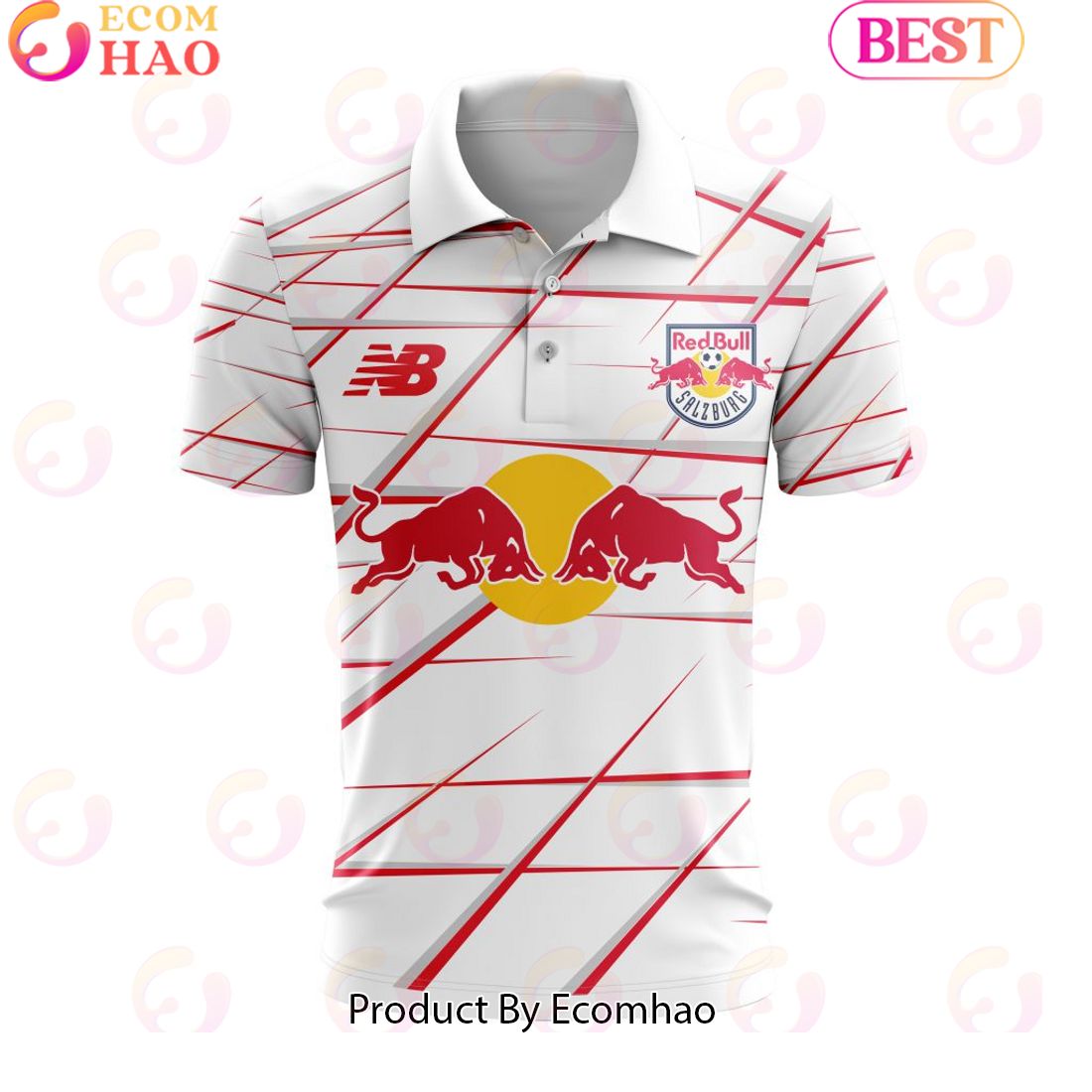 Serie A Red Bull Bragantino Personalized 2023 Home Polo