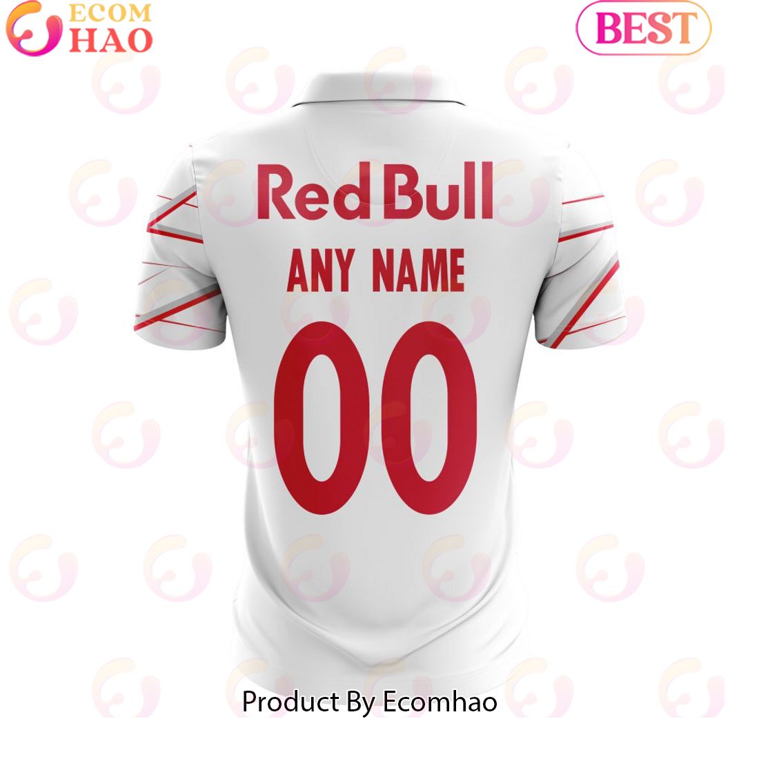 Serie A Red Bull Bragantino Personalized 2023 Home Polo