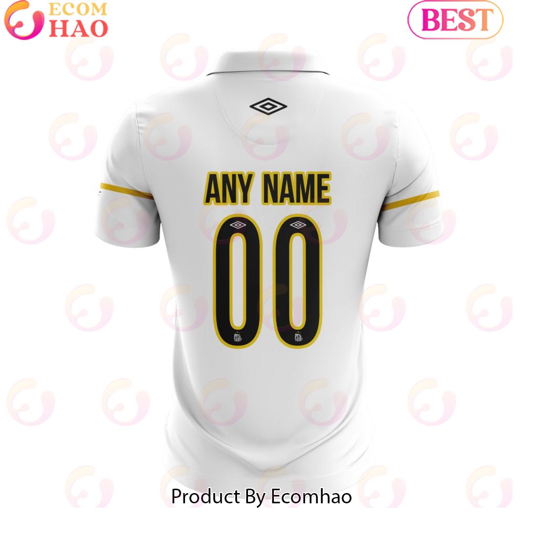 Serie A Santos F.C Personalized 2023 Home Polo