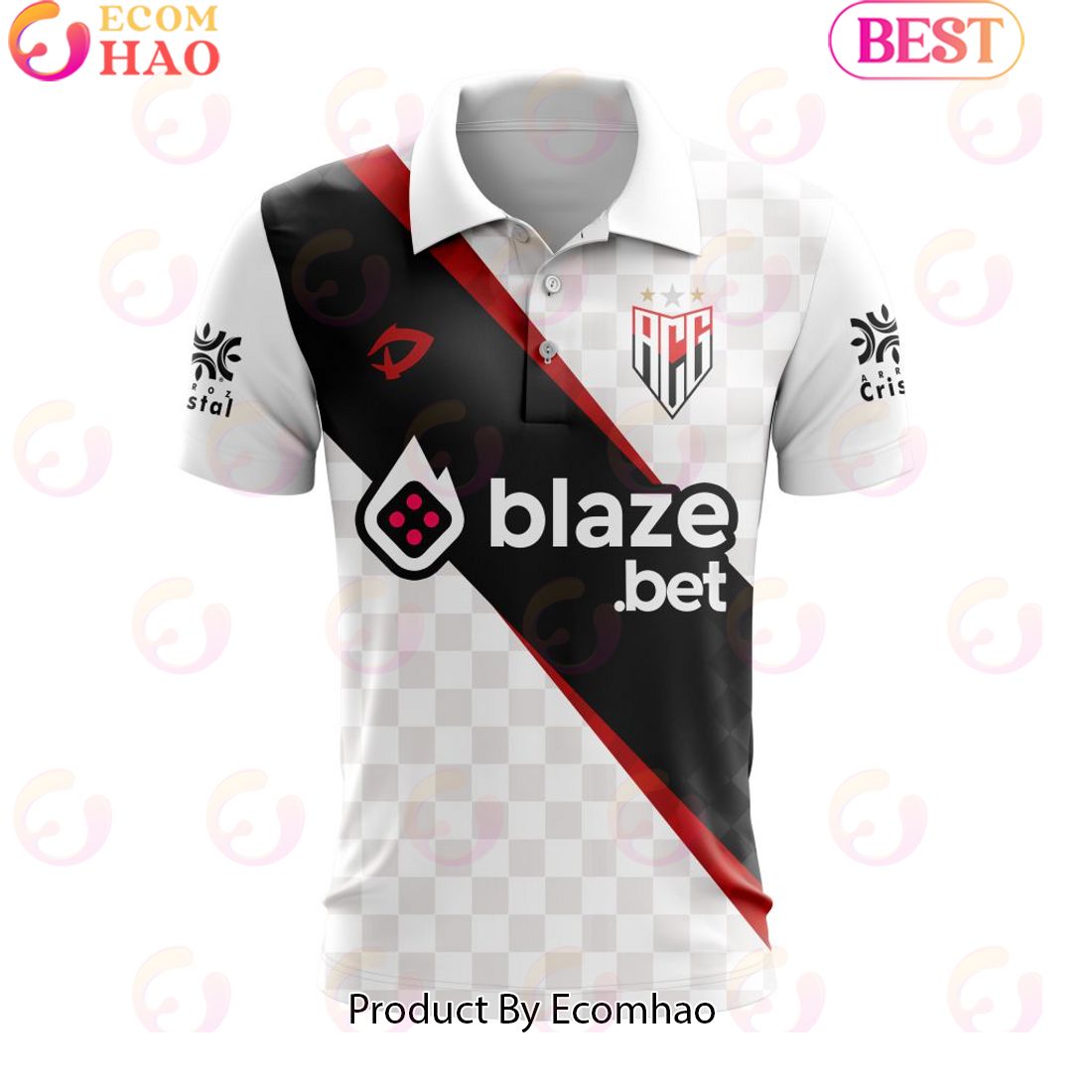 Serie A Atletico Goianiense Personalized 2023 Away Polo