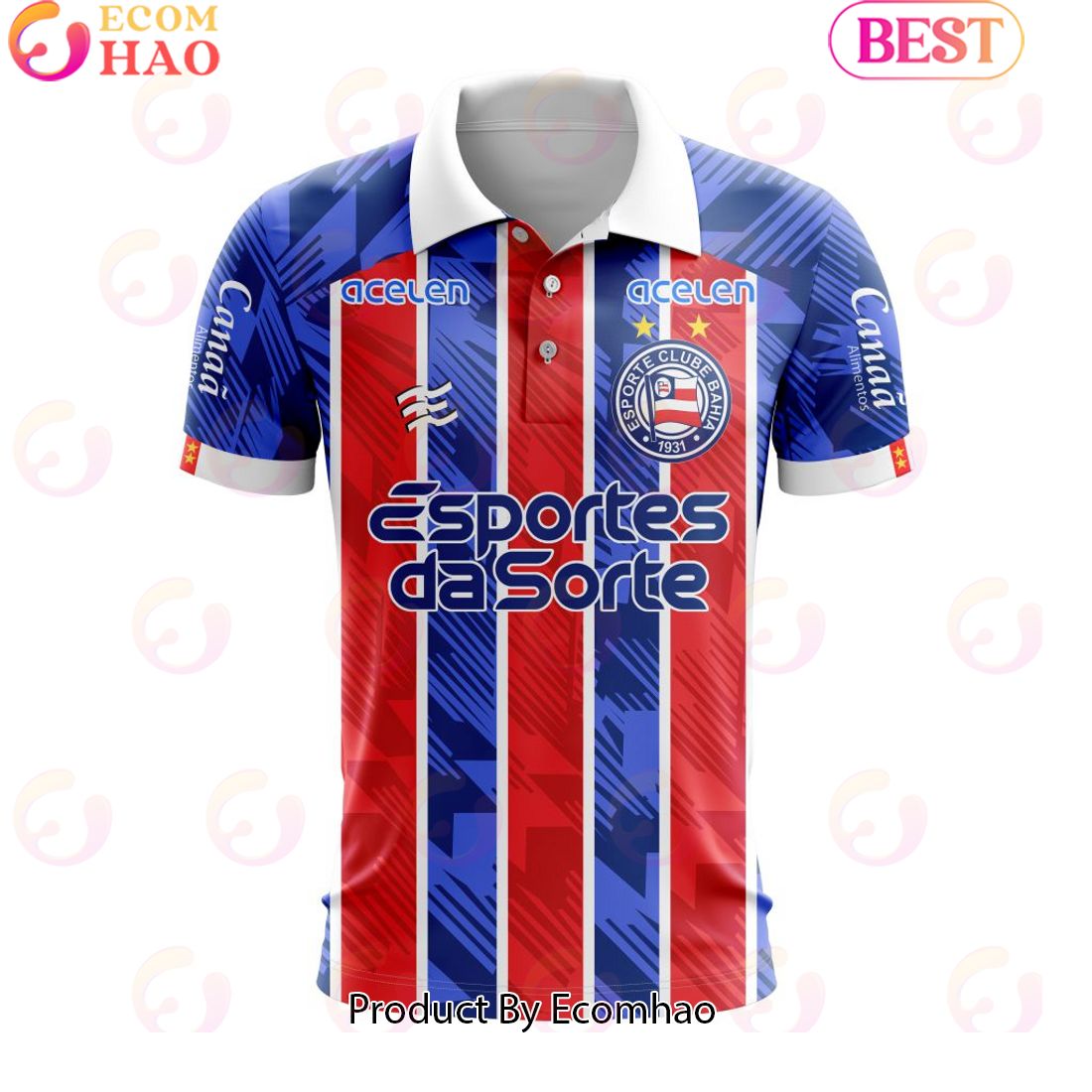 Serie A Bahia Personalized 2023 Away Polo