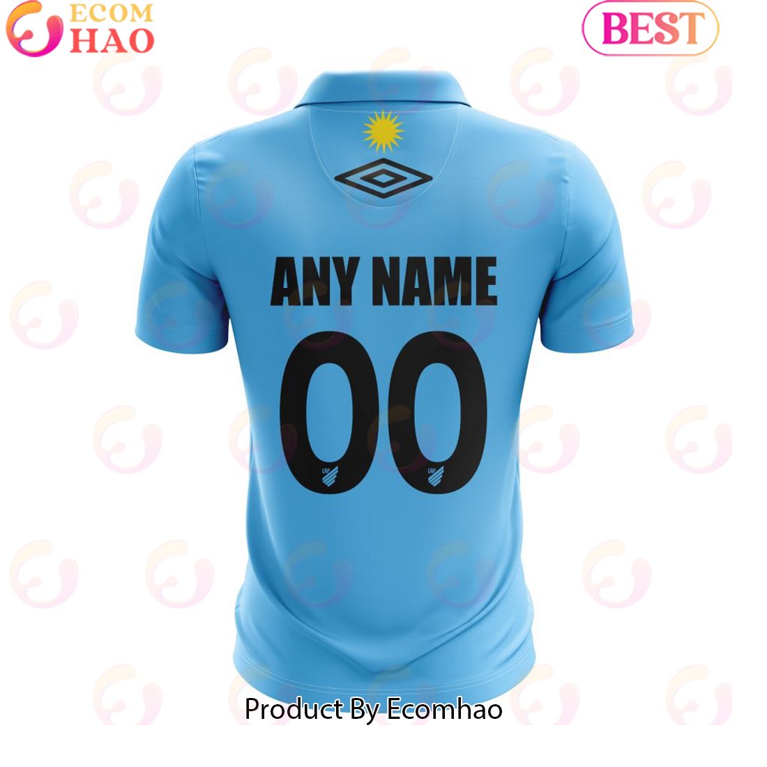 Serie A Club Athletico Paranaense Personalized 2023 Away Polo