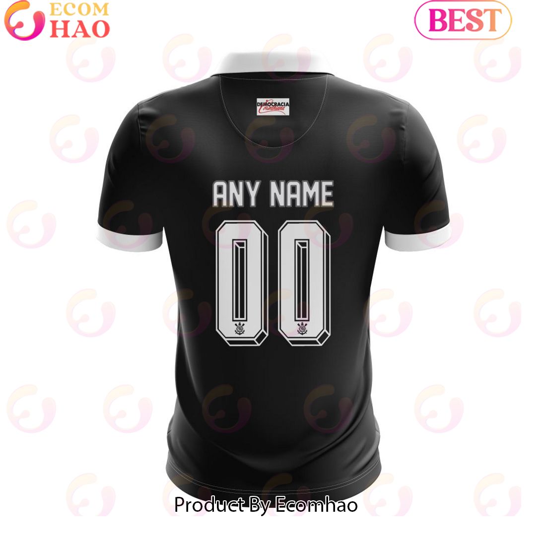 Serie A Corinthians Personalized 2023 Away Polo