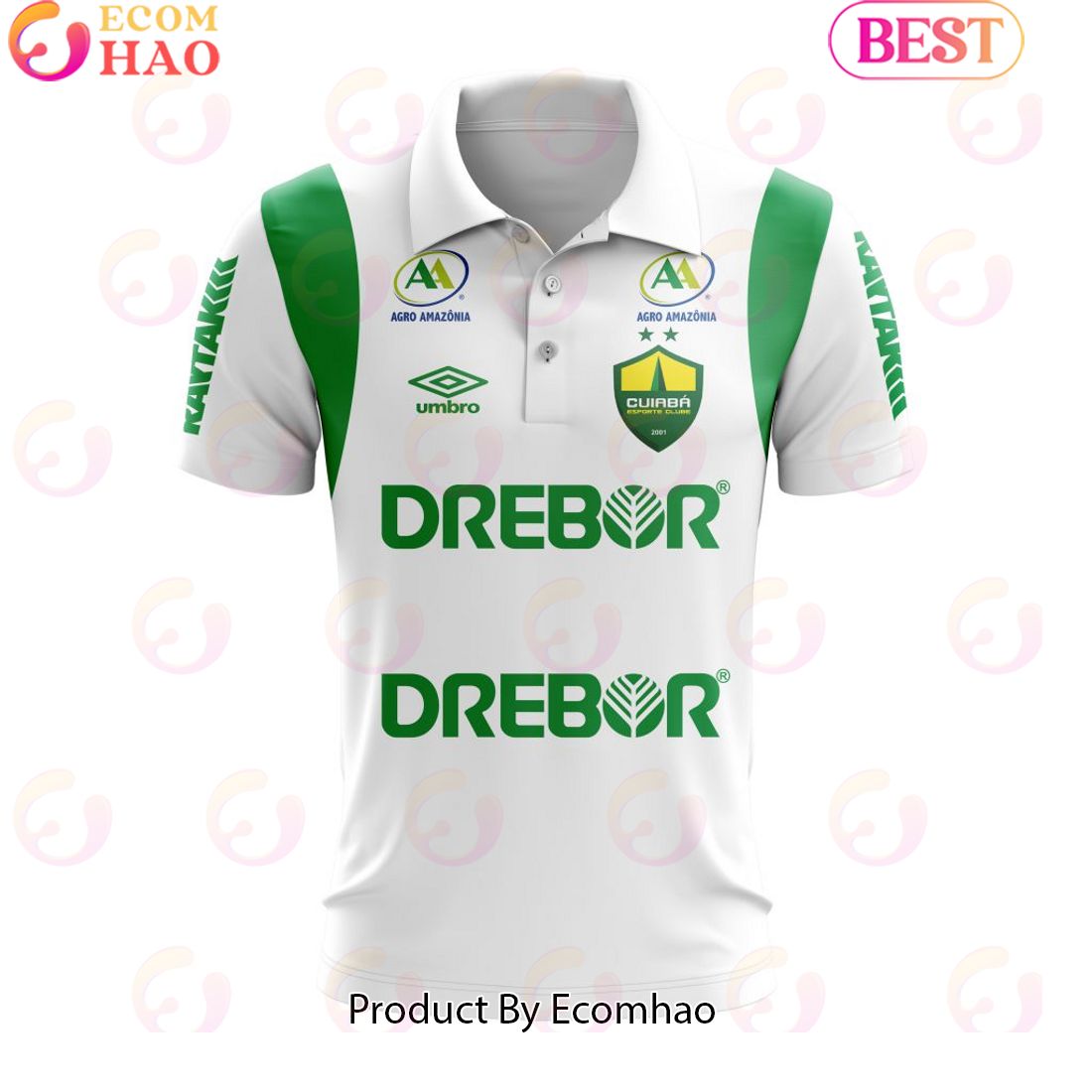 Serie A Cuiaba Personalized 2023 Away Polo