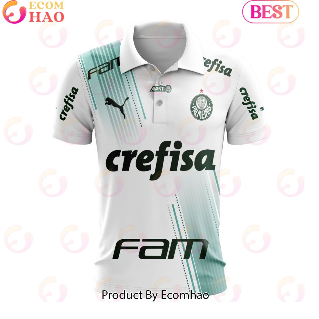 Serie A Palmeiras Personalized 2023 Away Polo