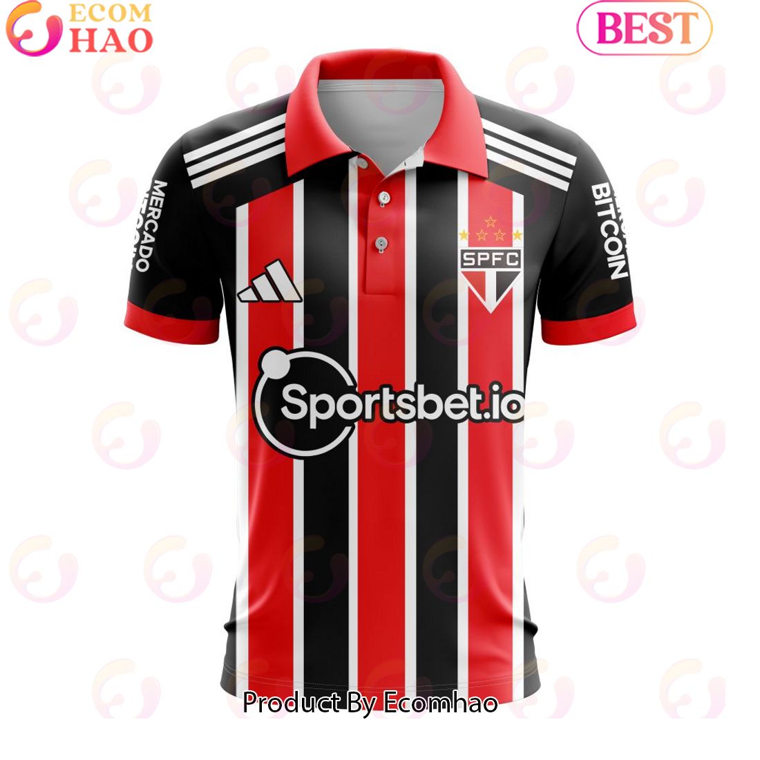 Serie A Sao Paulo Personalized 2023 Away Polo