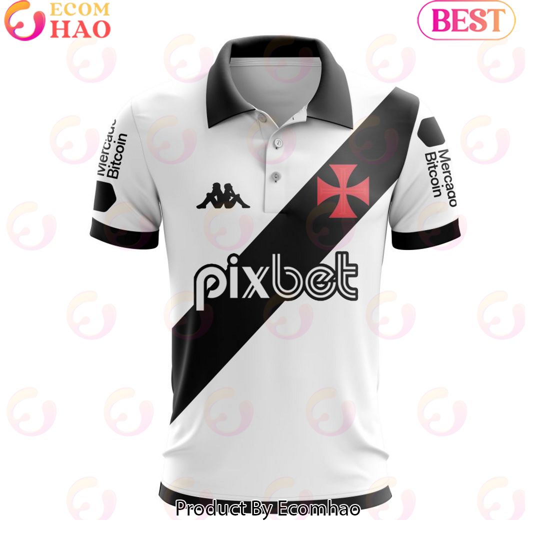 Serie A Vasco Da Gama Personalized 2023 Away Polo