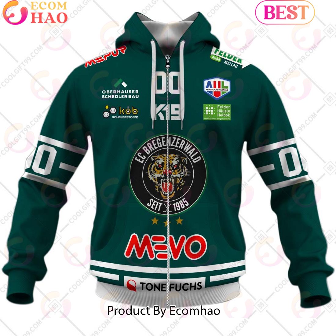 EHC Bregenzerwald Jersey Style 3D Hoodie