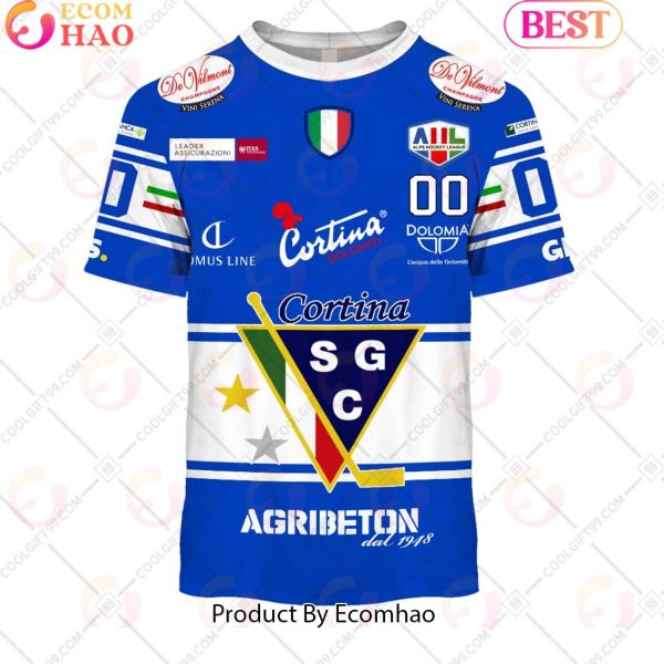 Hafro Cortina Hockey Jersey Style 3D Hoodie