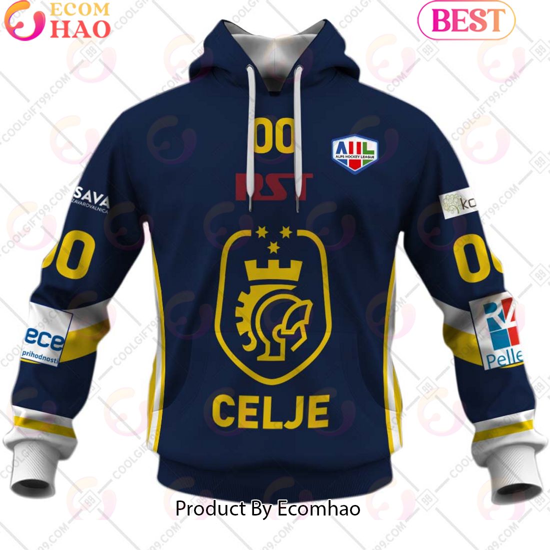 HK RST Pellet CELJE Jersey Style 3D Hoodie