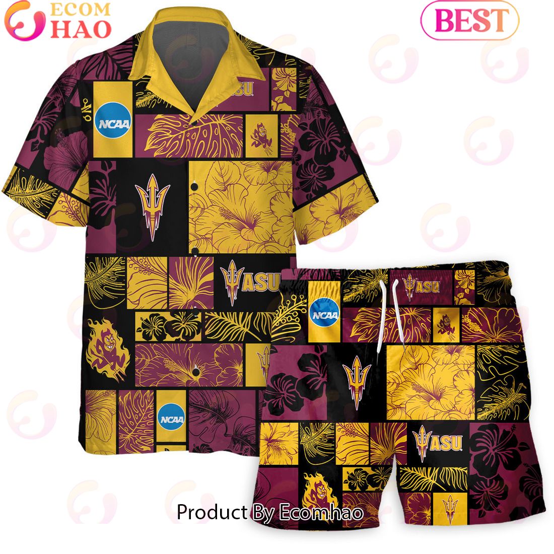 We Are Loud We Are Proud We Are Arizona State Sun Devils Hawaiian Shirt And Short