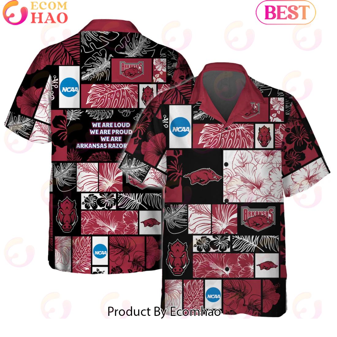 We Are Loud We Are Proud We Are Arkansas Razorbacks Hawaiian Shirt And Short