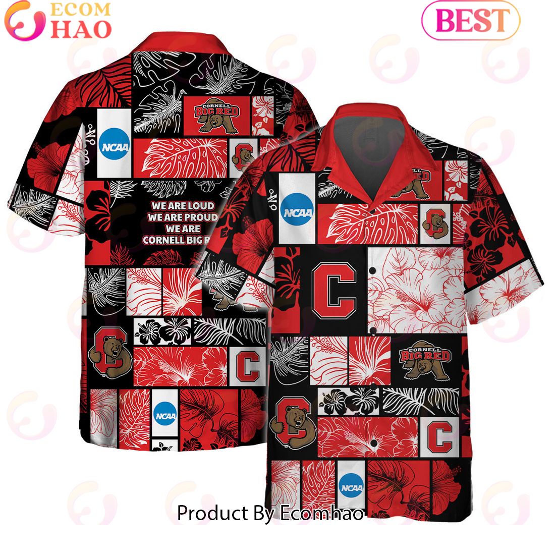 We Are Loud We Are Proud We Are Cornell Big Red Hawaiian Shirt And Short