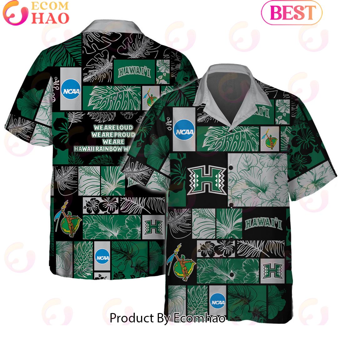 We Are Loud We Are Proud We Are Hawaii Rainbow Warriors Hawaiian Shirt And Short