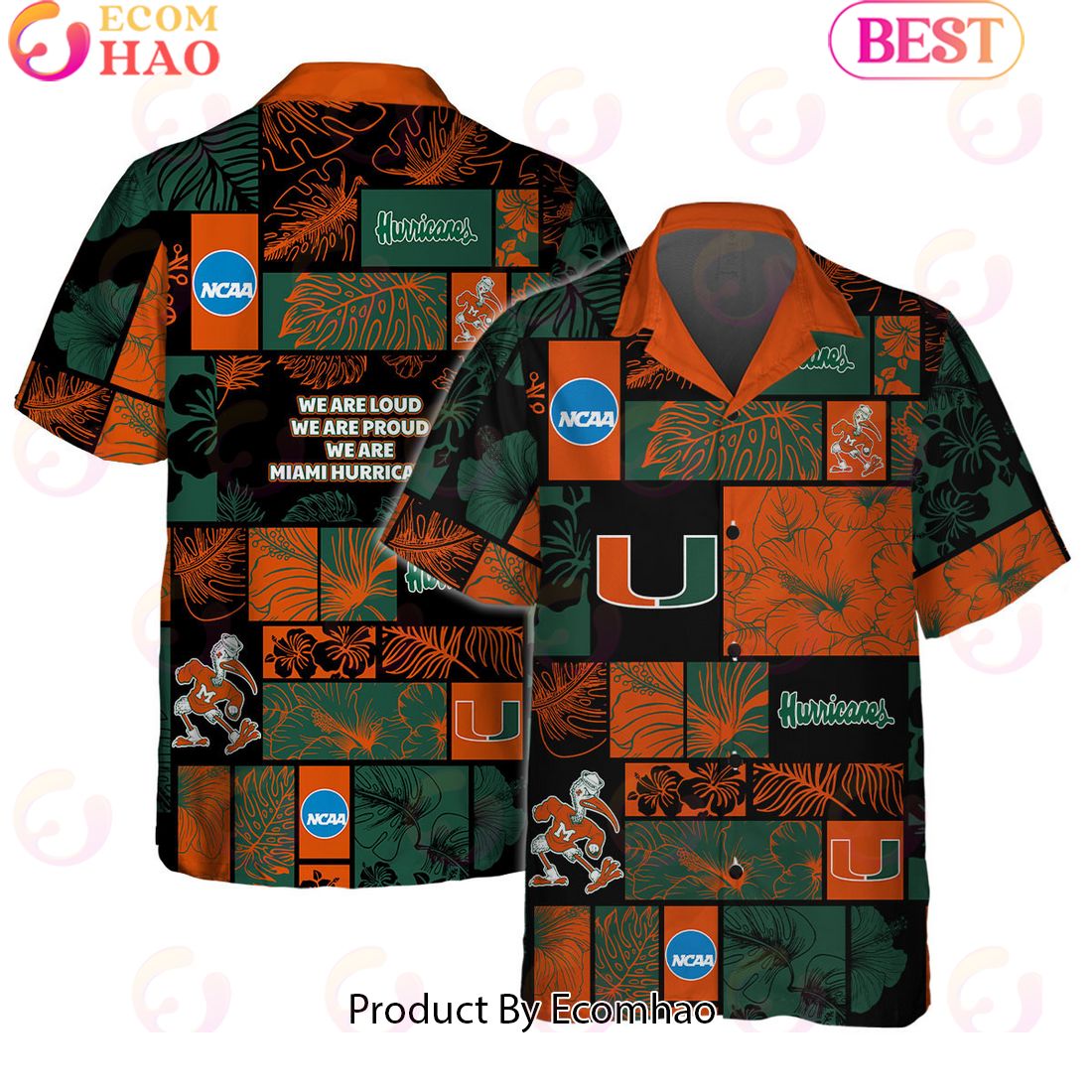 We Are Loud We Are Proud We Are Miami Hurricanes Hawaiian Shirt And Short