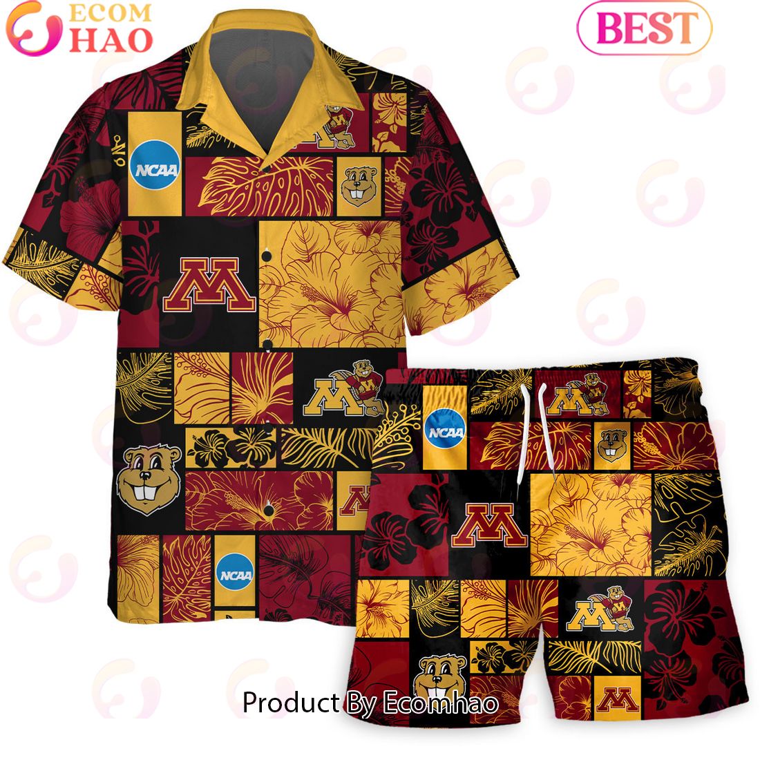 We Are Loud We Are Proud We Are Minnesota Golden Gophers Hawaiian Shirt And Short