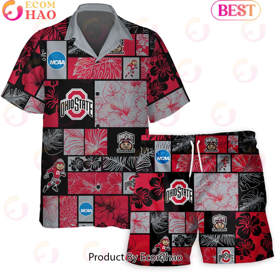 We Are Loud We Are Proud We Are Ohio State Buckeyes Hawaiian Shirt And Short