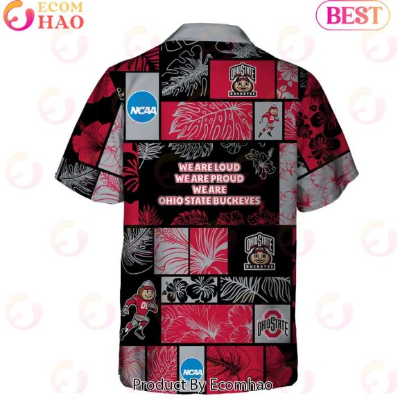 We Are Loud We Are Proud We Are Ohio State Buckeyes Hawaiian Shirt And Short